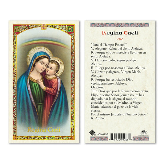 Regina Coeli Holy Card