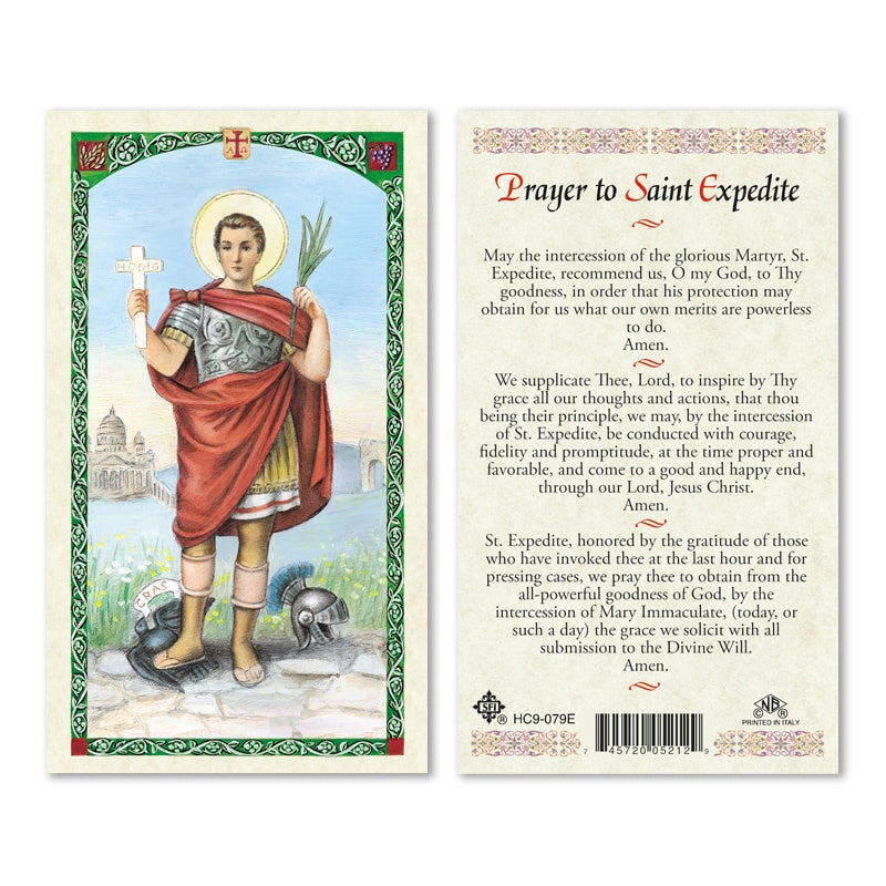 St. Expedite Holy Card ( San Expedito )