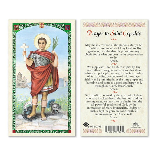 St. Expedite Holy Card ( San Expedito )