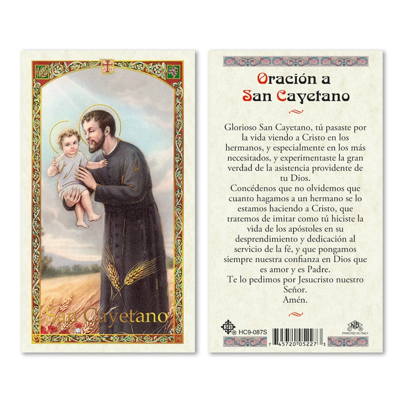 San Cayetano Holy Card