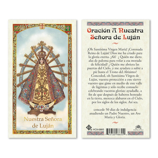 Senora de Lujan Holy Card