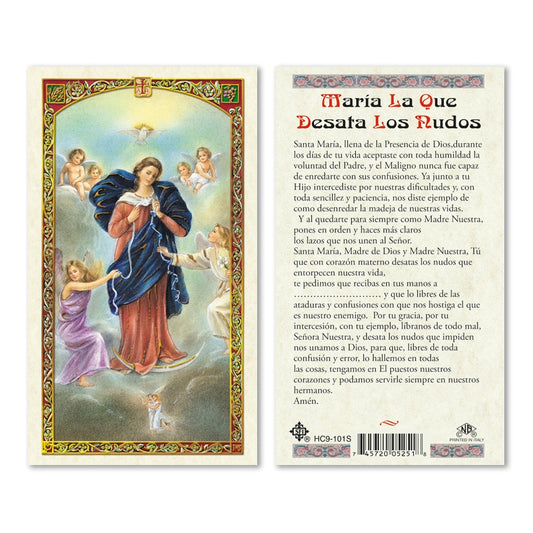 Maria La Que Desata Los Rudos Estampita Holy Card