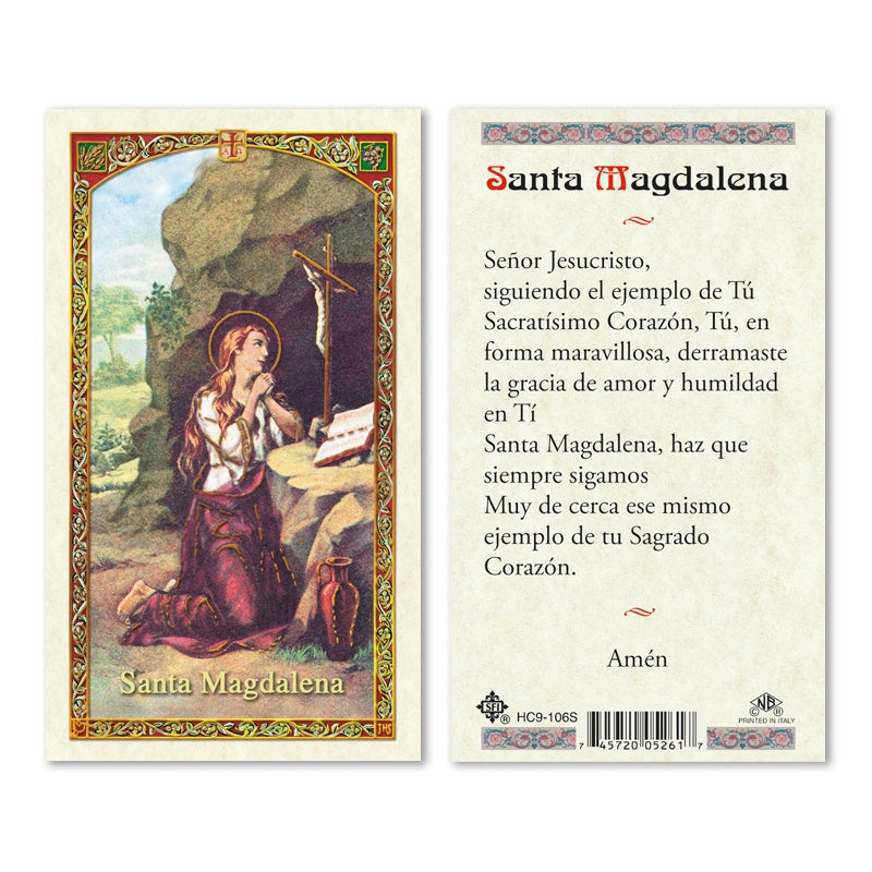 Santa Magdalena Holy Card
