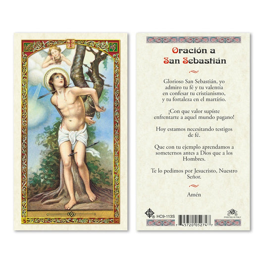 San Sebastian Holy Card