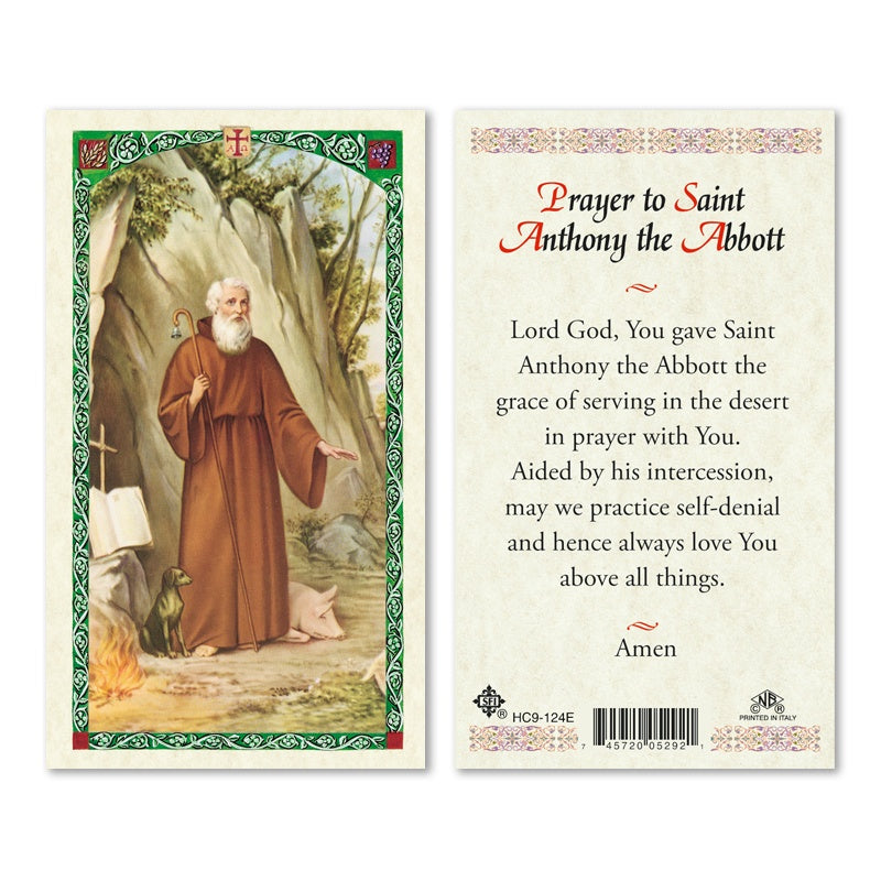 St. Anthony The Abbott Holy Card