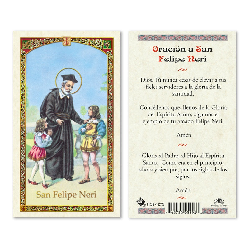 San Felipe Neri Holy Card