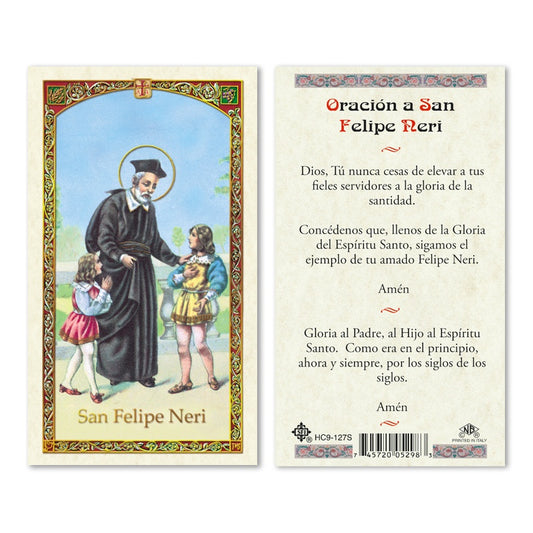 San Felipe Neri Holy Card