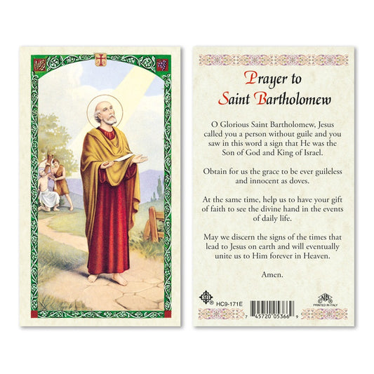 St. Bartholomew Holy Card