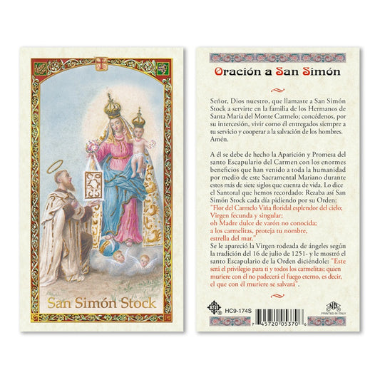 San Simon Holy Card