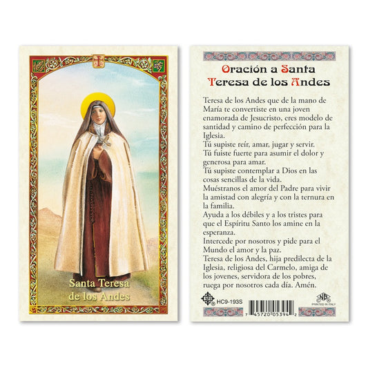 Santa Teresa de los Andes Holy Card