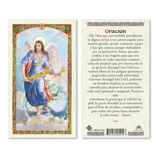 Arcangel Uriel Holy Card