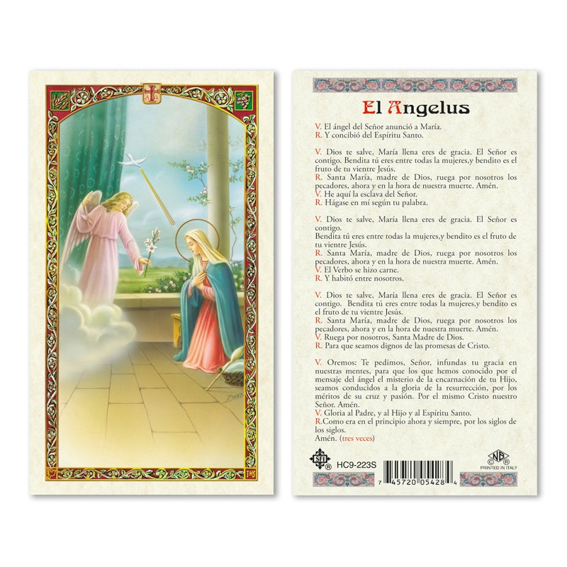 El Angelus - St. Gabriel Holy Card