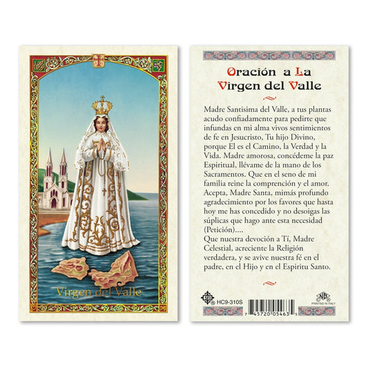 Virgen del Valle Holy Card