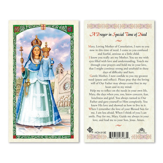 Our Lady of Consolation Holy Card