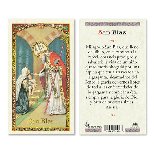 San Blas Holy Card