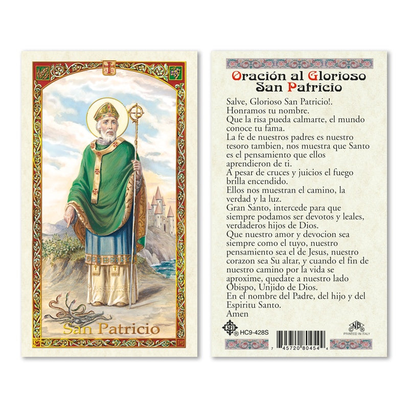 San Patricio Holy Card