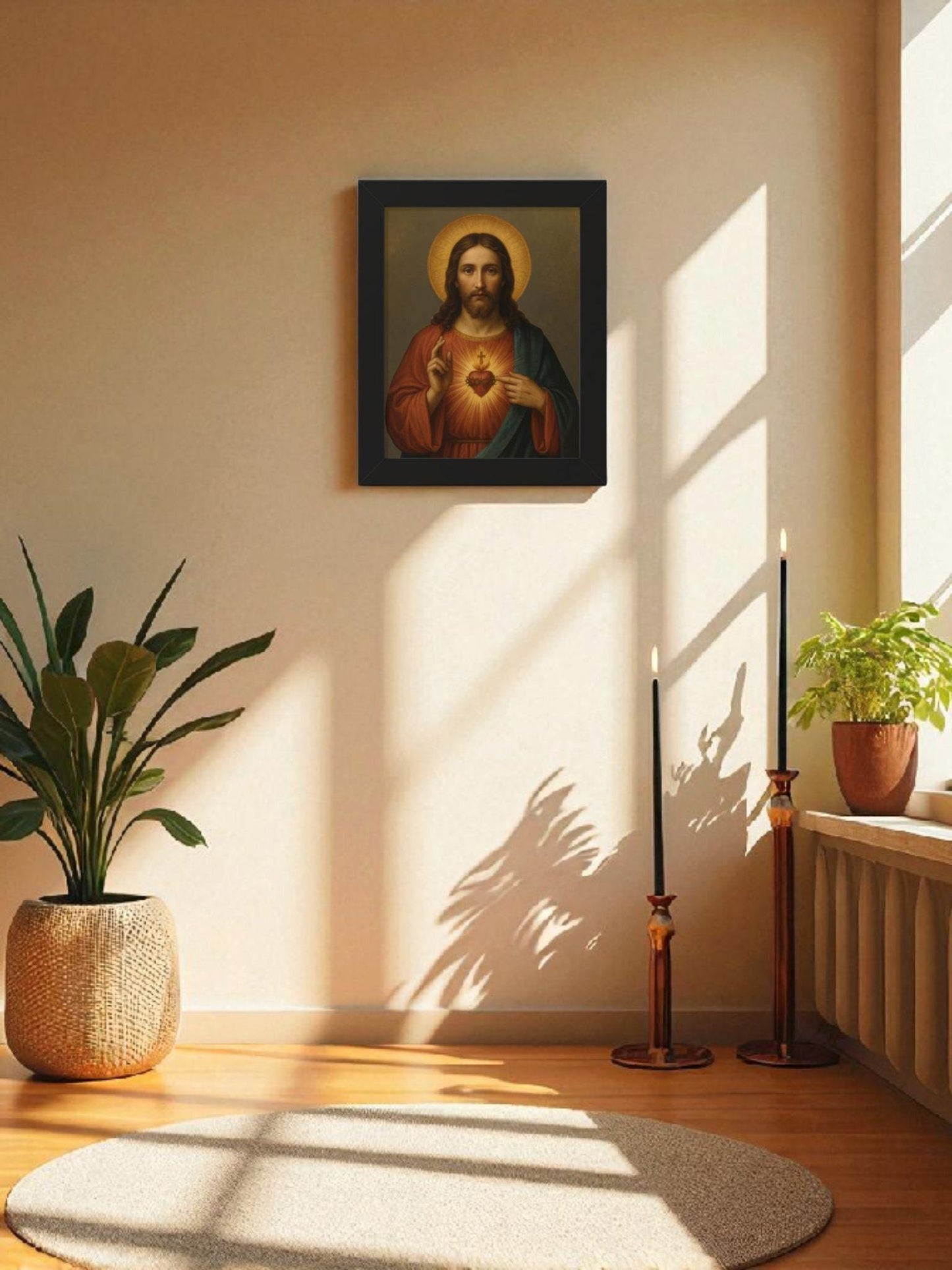 Sacred Heart of Jesus Framed Wall Art