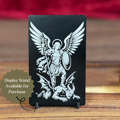 St. Michael Premium Metal Prayer Card