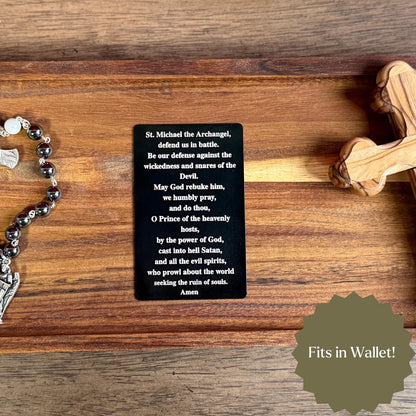 St. Michael Premium Metal Prayer Card