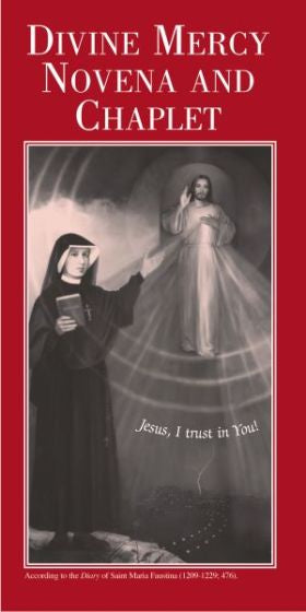 Divine Mercy Novena & Chaplet Pamphlet (English or Spanish)