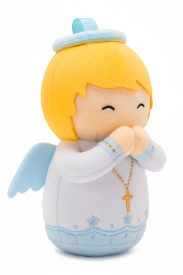 Guardian Angel Blue Mini 4.75" Plush Doll — Divine Protection