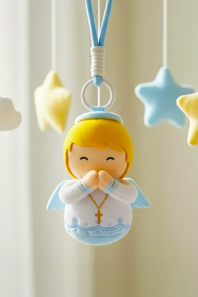 Guardian Angel Blue Mini 4.75" Plush Doll — Divine Protection