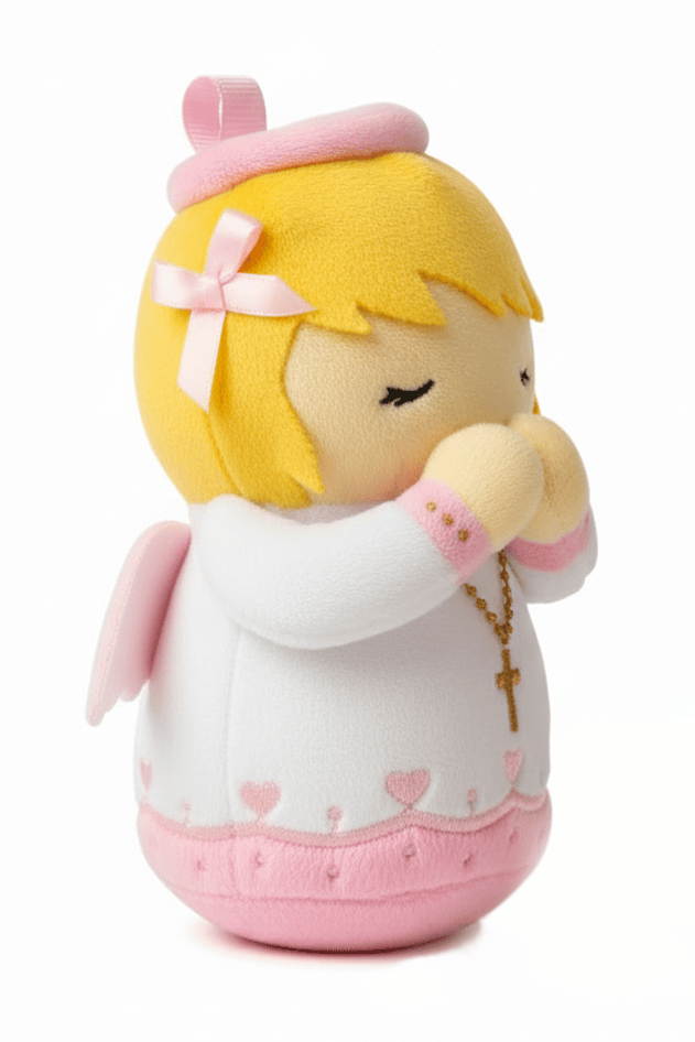 Guardian Angel Pink Mini 4.75" Plush Doll — Divine Protection