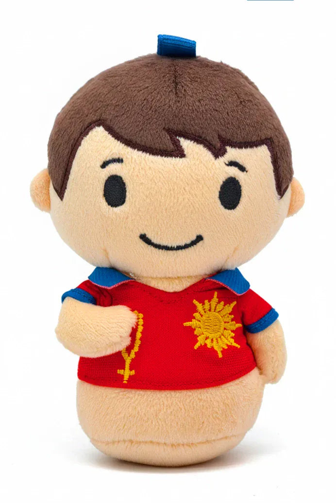 Saint Carlo Acutis Mini 4.75" Plush Doll — Patron of the Internet Khaki Pants