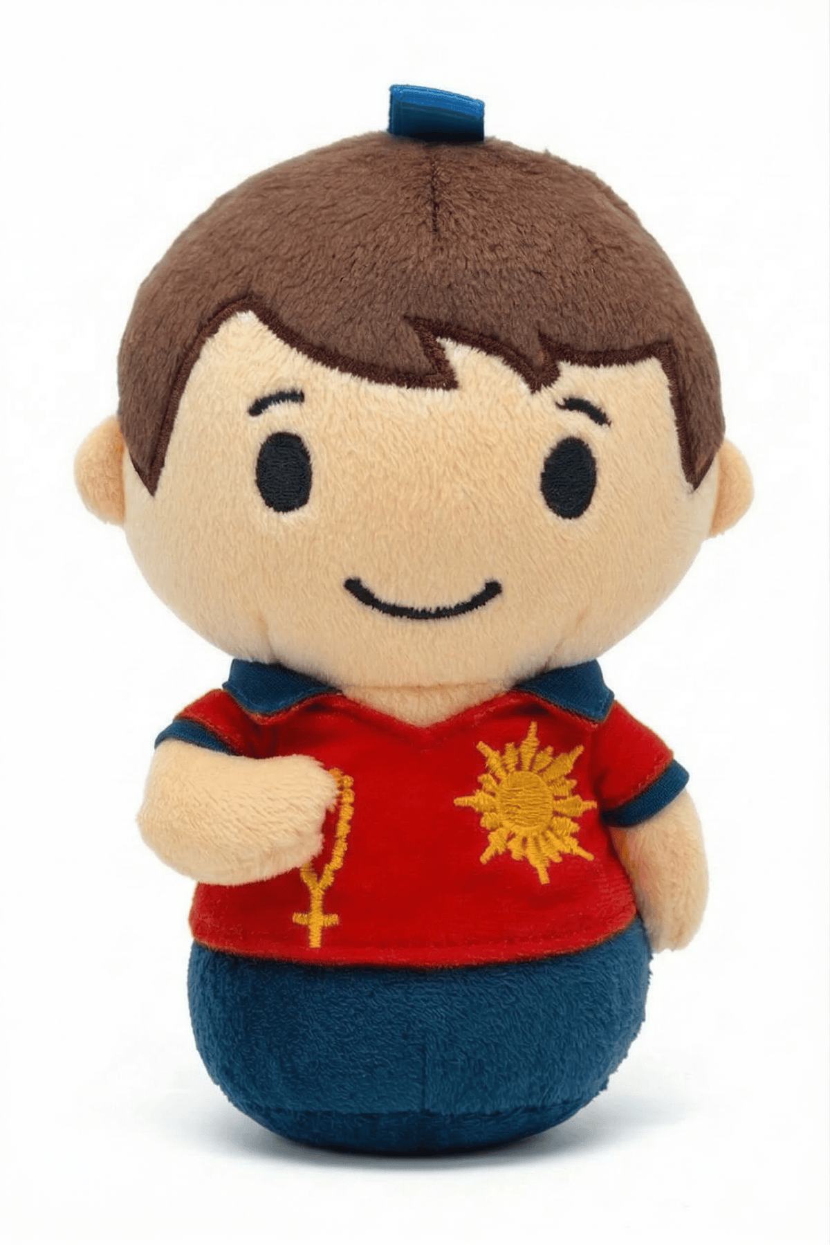 Saint Carlo Acutis Mini 4.75" Plush Doll — Patron of the Internet