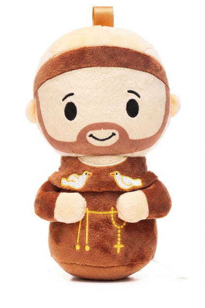 Saint Francis of Assisi Plush Doll — Patron of Animals 4.75"