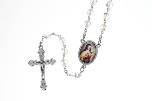 St. Therese Rosary with Photo Center