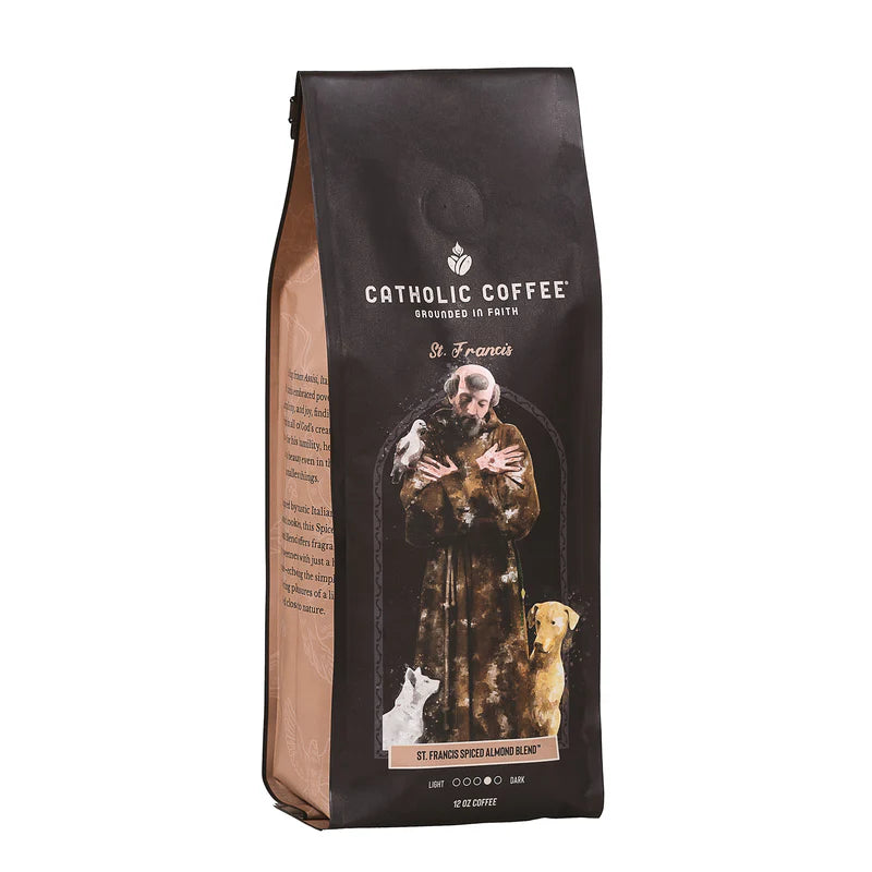 Catholic Coffee: 12 oz of Ground Coffee - Featuring Saint Themed Roasts