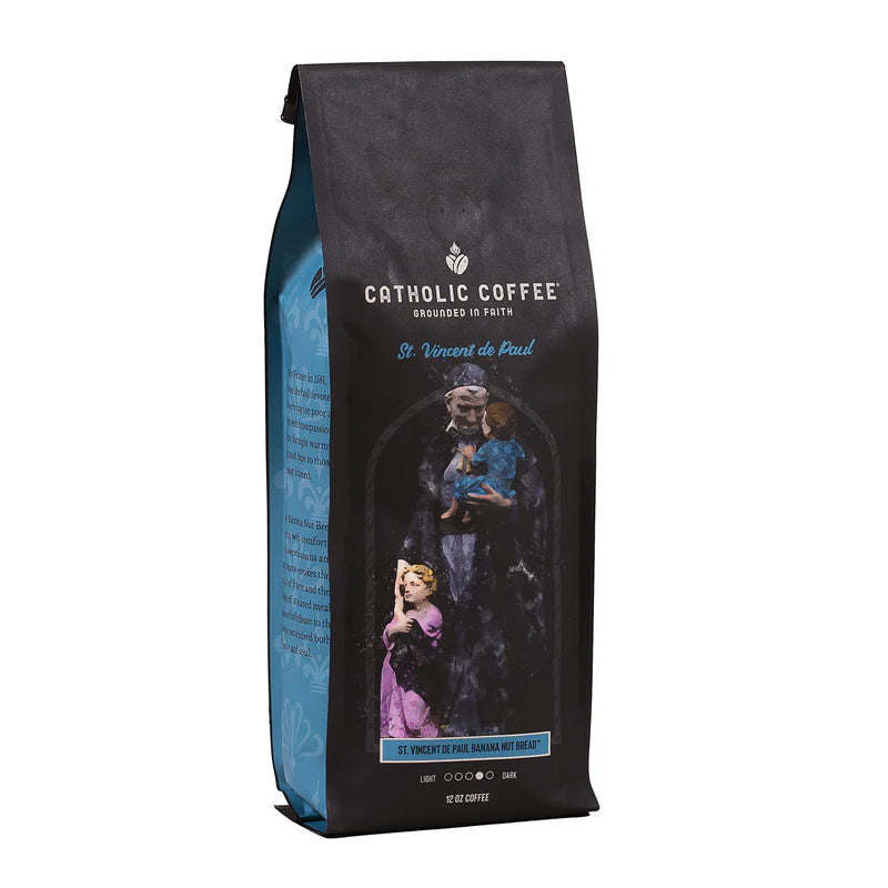 Catholic Coffee: 12 oz of Ground Coffee - Featuring Saint Themed Roasts