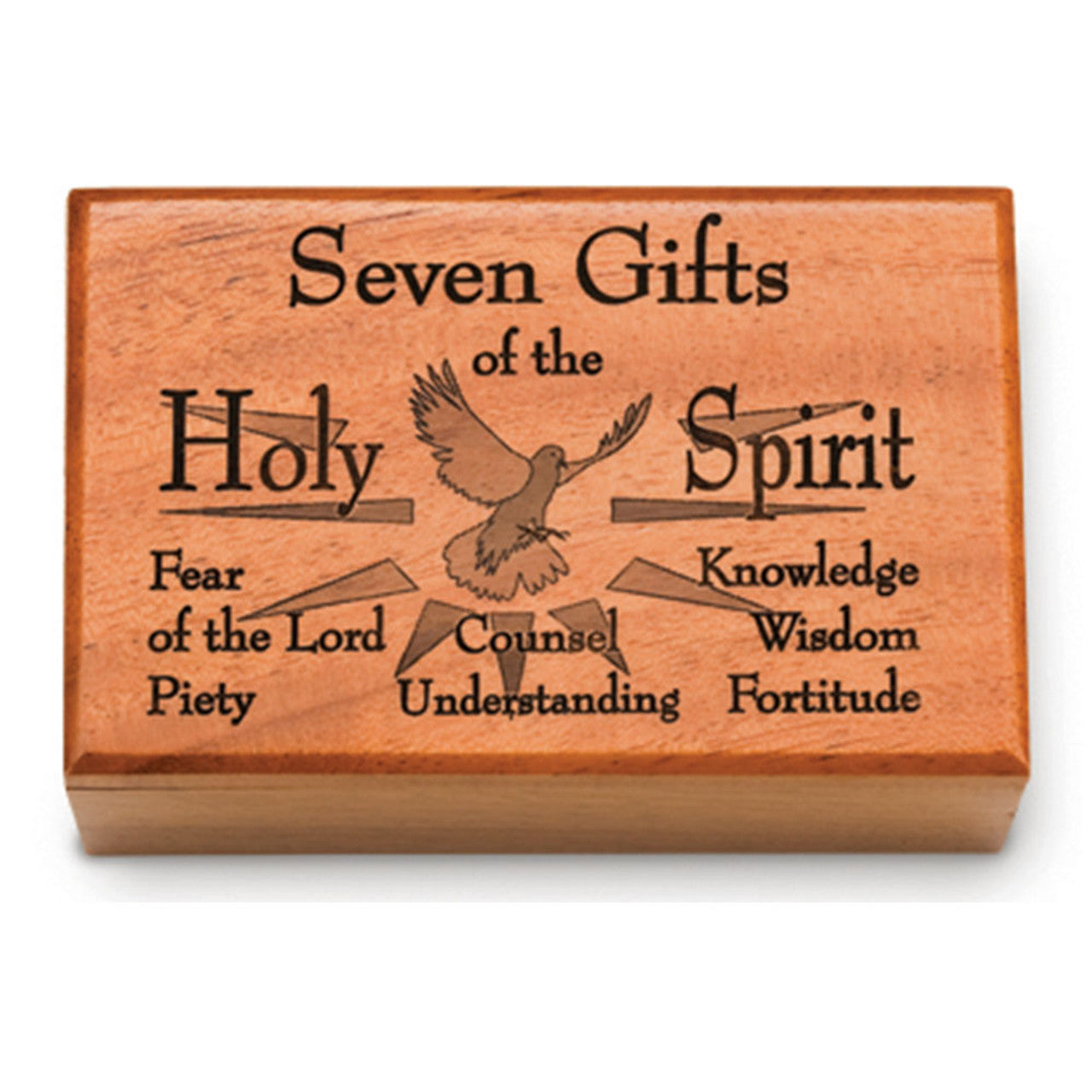 Seven Gifts of the Holy Spirit Wooden Box