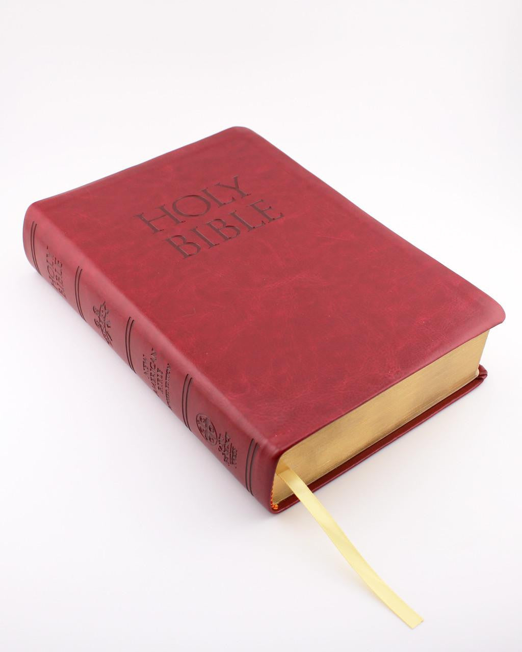 Holy Bible in Red Deluxe Ultrasoft Leatherette - NABRE