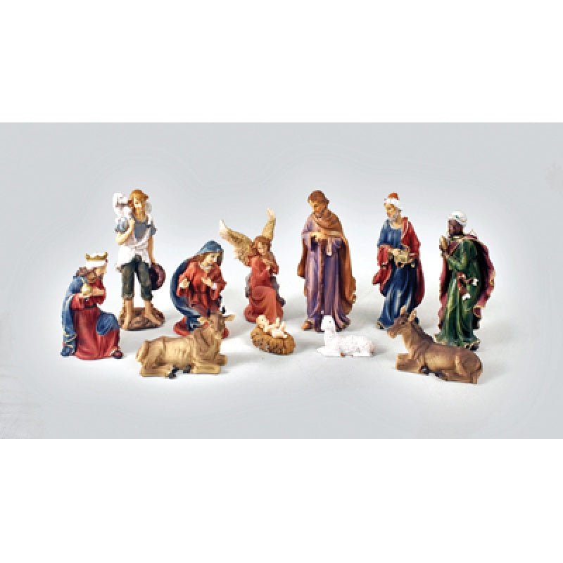 11 piece Nativity Scene - Stable not included