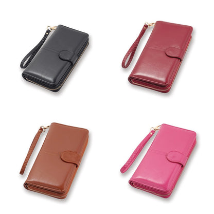 Leatherette Wristlet Wallet with Cross Tassel, by Nelli