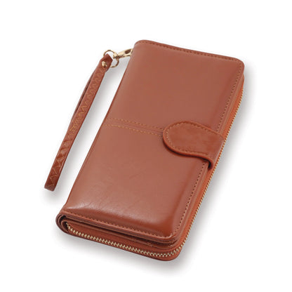Leatherette Wristlet Wallet with Cross Tassel, by Nelli