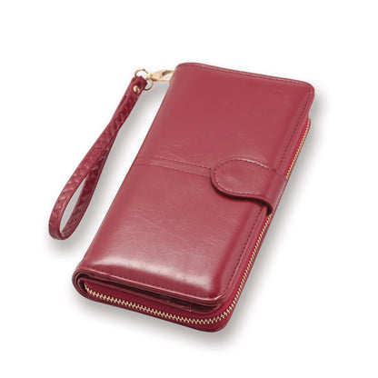 Leatherette Wristlet Wallet with Cross Tassel, by Nelli