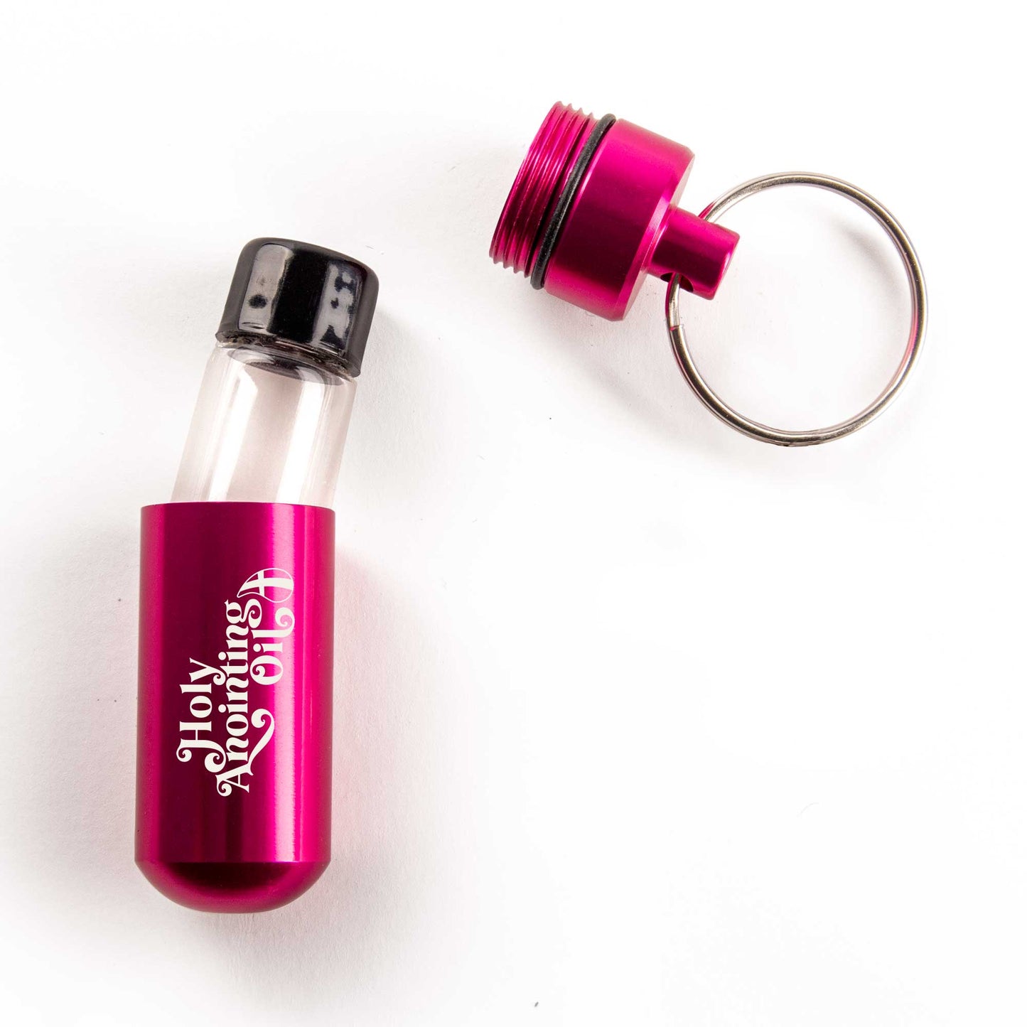 Anointing Oil or Holy Water Vial Key Chain