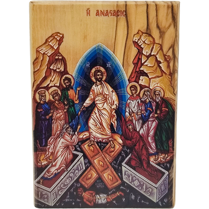 Olive Wood Color Icon - Made in the Holy Land