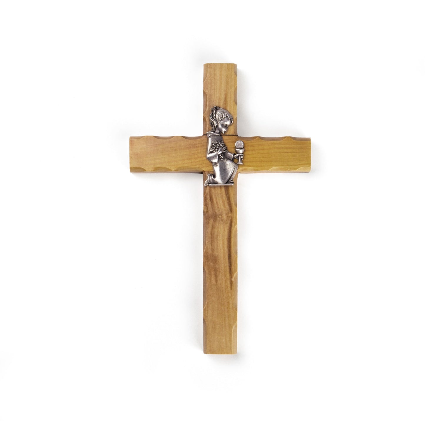 Olive Wood First Communion Cross (Boy or Girl)