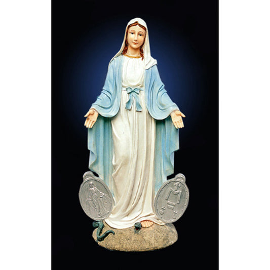 Our Lady of Grace with Miraculous Medals, Luciana Series - 36"