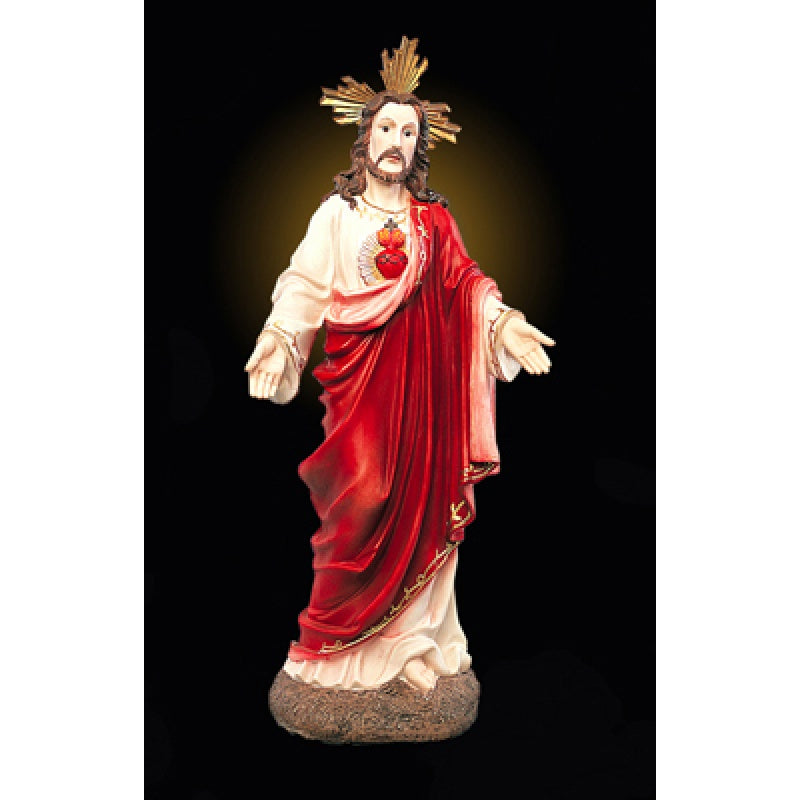 36" Sacred Heart of Jesus Painted