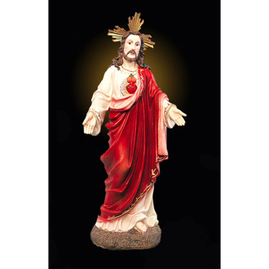 36" Sacred Heart of Jesus Painted