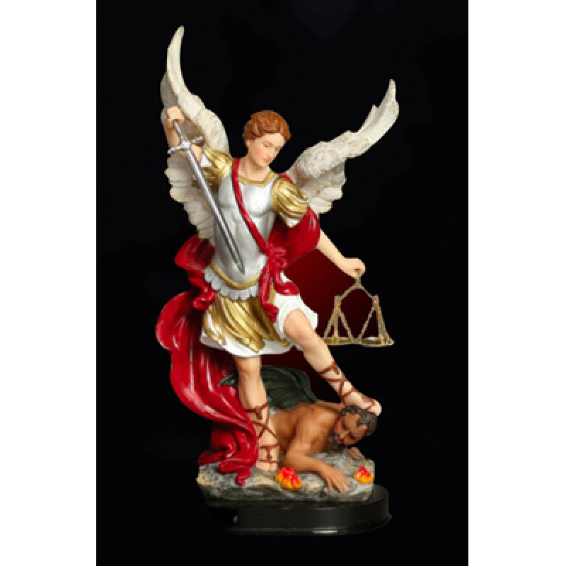 8" St. MIchael Statue with Scales of Justice