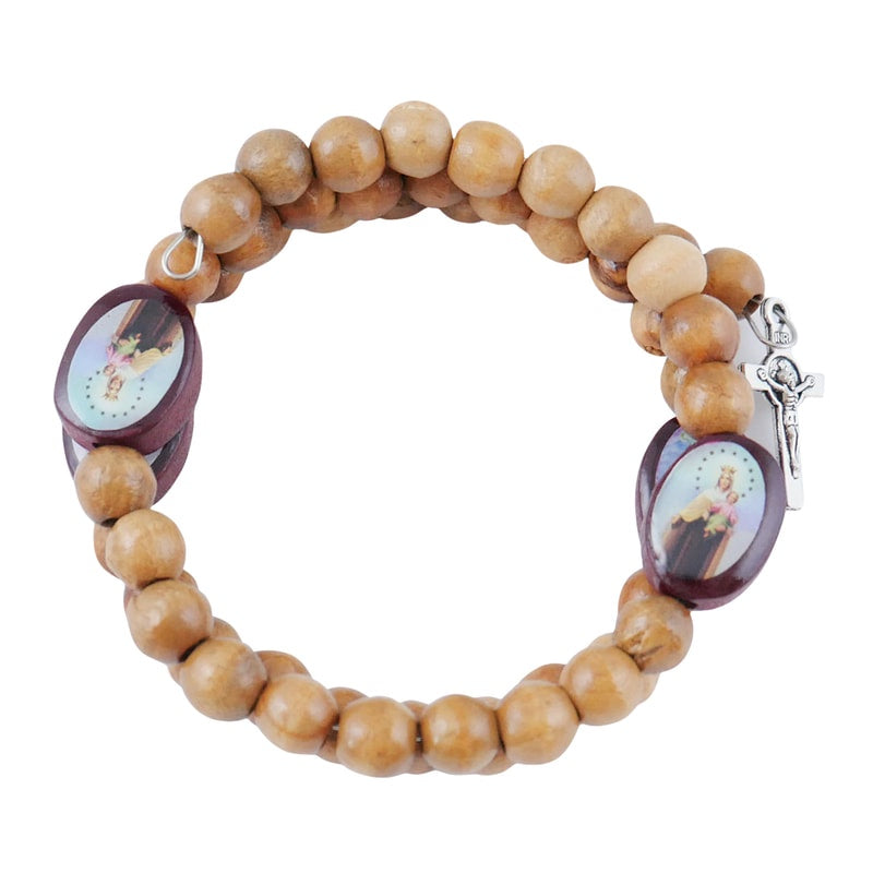Olive Wood Double Twistable Rosary Bracelet