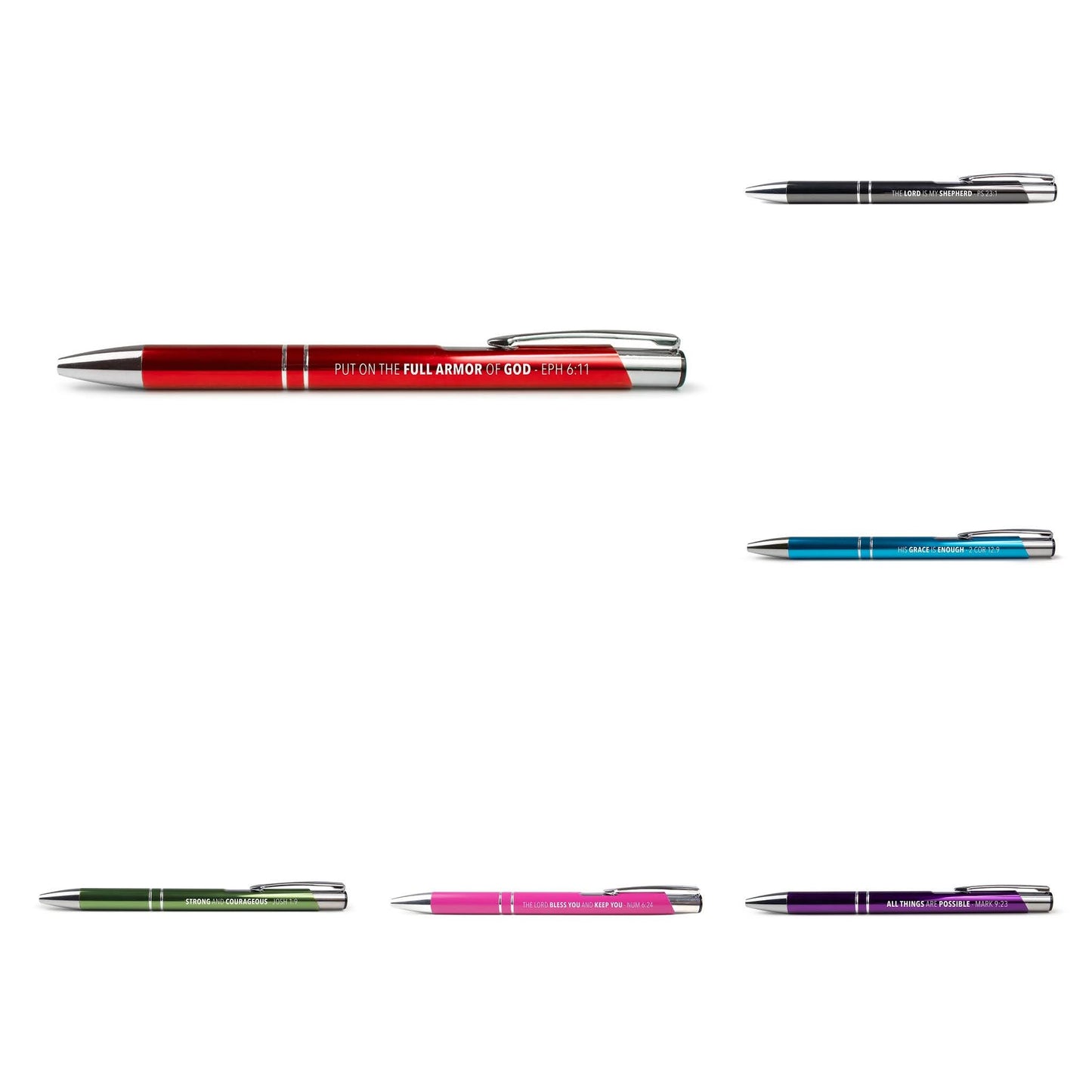 Scripture Pen, Retractable Black Ink Pen