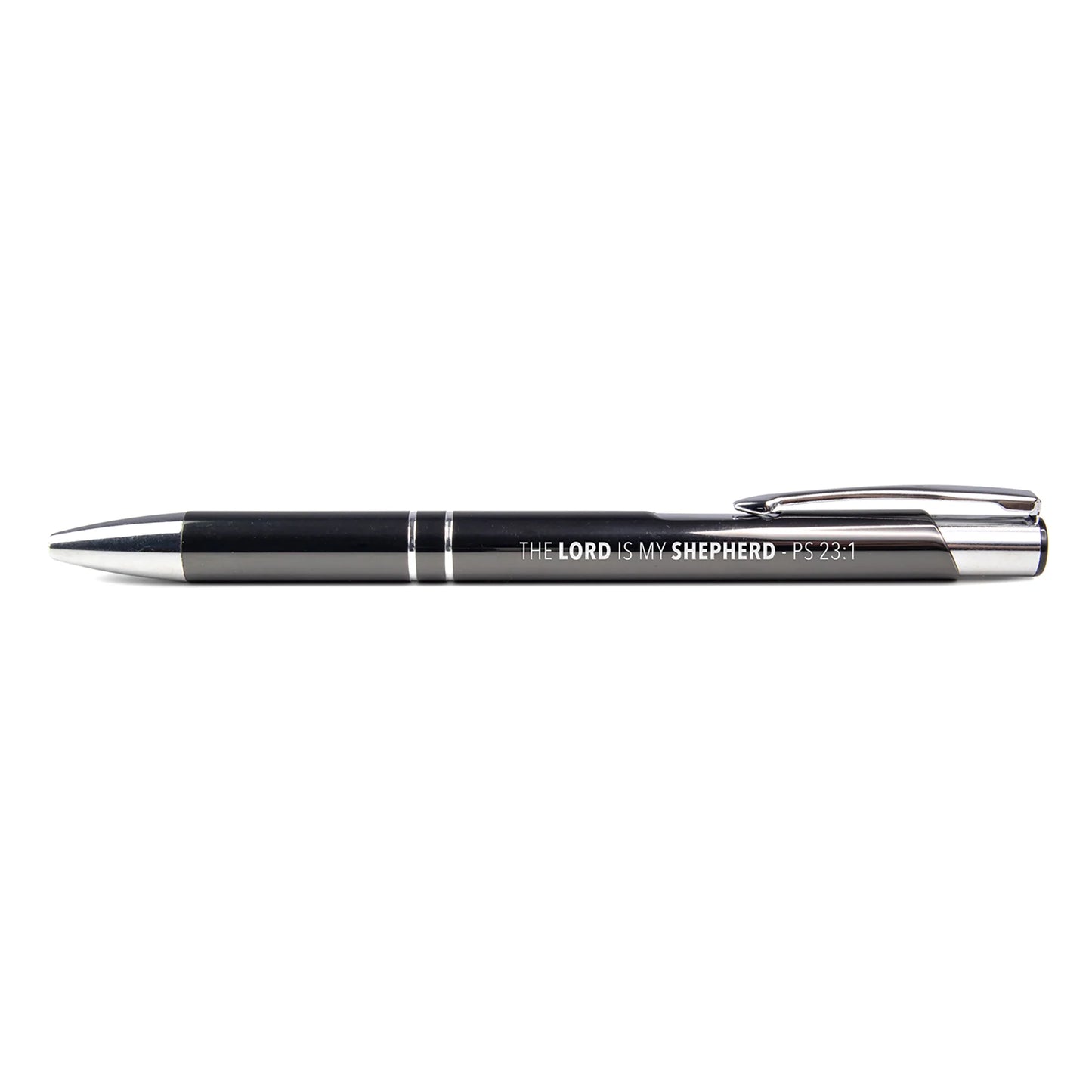 Scripture Pen, Retractable Black Ink Pen