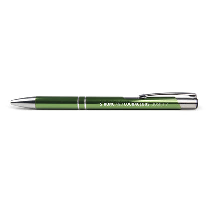 Scripture Pen, Retractable Black Ink Pen